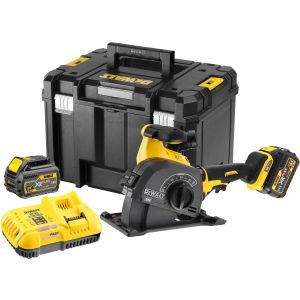 Аккумуляторный штроборез DEWALT DCG200T2, 54 В, 125 мм, 9000 об/мин, с 2 АКБ 2 Ач и ЗУ, в кейсе TSTAK (DCG200T2-QW)