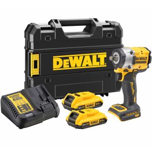 Аккумуляторный гайковерт DEWALT DCF921D2T, 18 В, 610 Нм, 3550 уд/мин, с 2 АКБ 2 Ач и ЗУ, в кейсе TSTAK