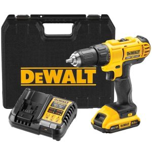 Аккумуляторная дрель-шуруповерт DEWALT DCD771D1K, 18 В, 1500 об/мин, с АКБ 2 Ач и ЗУ, в кейсе (DCD771D1NK-XJ)