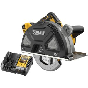 Аккумуляторная дисковая пила DEWALT DCS383P1, 18 В, 184 мм, 3900 об/мин, с АКБ 5 Ач и ЗУ (DCS383P1N-XJ)