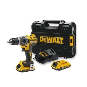 Ударная дрель-шуруповерт DEWALT DCD796D2, 18 В, 2000 об/мин, 34000 уд/мин, с 2 АКБ 2 Ач и ЗУ, в кейсе (DCD796D2-QW)