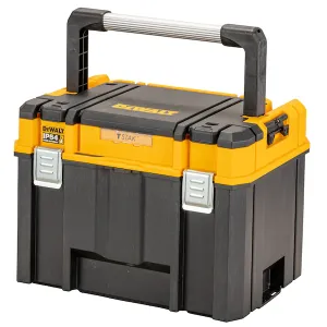 Ящик для инструмента DEWALT TSTAK 2.0 IP54 DWST83343-1, с верхним отделением для хранения принадлежностей