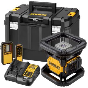 Аккумуляторный лазерный нивелир DEWALT DCE079D1R, 18 В, красный луч, 60 м, с АКБ 2 Ач и ЗУ, в кейсе TSTAK (DCE079D1R-QW)