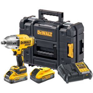 Аккумуляторный гайковерт DEWALT DCF900P2G, 18 В, 1898 Нм, 2200 уд/мин, с 2 АКБ 5 Ач и ЗУ, в кейсе TSTAK (DCF900H2T-QW)