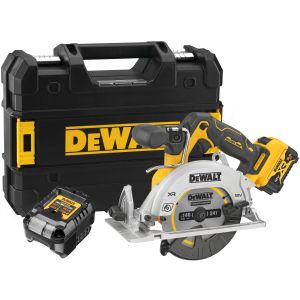 Аккумуляторная дисковая пила DEWALT DCS512L1T, 12 В, 140 мм, 3600 об/мин, с АКБ 5 Ач и ЗУ, в кейсе TSTAK (DCS512L1NT-XJ)