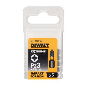 Биты ударные DEWALT IMPACT DT7388T, Torsion Pz3, 25 мм, 5 шт.