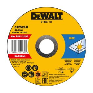 Отрезной диск DEWALT DT3507, 125x1 по металлу, 10 шт.