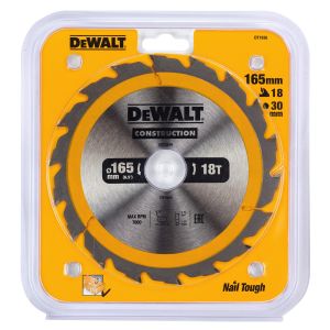 Диск пильный по дереву DEWALT CONSTRUCTION, 165х30х1.5 мм (DT1936-QZ)