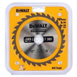 Пильный диск DEWALT CONSTRUCTION DT1937, 165/30 мм.