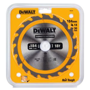 Диск пильный по дереву DEWALT CONSTRUCTION, 184х30х1.7 мм (DT1941-QZ)