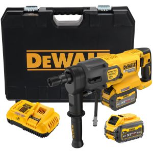 Аккумуляторная дрель алмазного сверления DEWALT DCD150X2, 54 В, 2500 об/мин, с 2 АКБ 3 Ач и ЗУ, в кейсе (DCD150X2-QW)