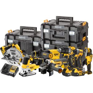 Аккумуляторный набор DEWALT DCK706P3T, 18 В: 7 инструментов, с 3 АКБ 5 Ач и ЗУ, в 3 кейсах TSTAK (DCK706P3T-QW)
