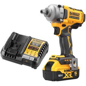 Аккумуляторный гайковерт DEWALT DCF892P1, 18 В, 1084 Нм, 3250 уд/мин, с АКБ 5 Ач и ЗУ (DCF892P1N-XJ)