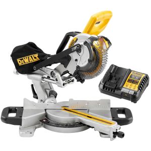 Аккумуляторная торцовочная пила DEWALT DCS365P1, 18 В, 184 мм, 3750 об/мин, с АКБ 5 Ач и ЗУ (DCS365P1N-XJ)