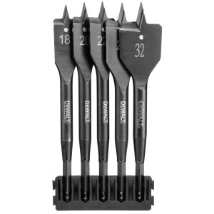 Набор перьевых сверл по дереву DEWALT DT70832, 18-32 мм, 5 шт. (DT70832-QZ)