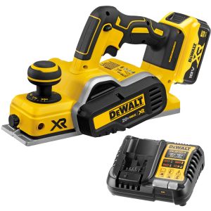 Аккумуляторный рубанок DEWALT DCP580BP1, 20 В, 15000 об/мин, 82 мм, с АКБ 5 Ач и ЗУ (DCP580BP1-XJ)