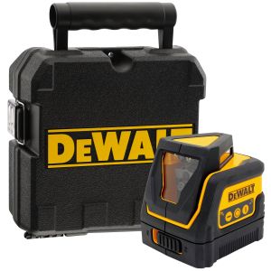 Лазерный нивелир DEWALT DW0811, на батарейках, красный луч, 30 м, в кейсе (DW0811-XJ)