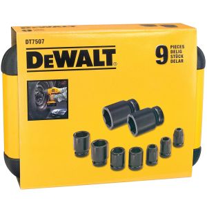 Набор торцевых головок DEWALT EXTREME IMPACT DT7507, 9 предметов в боксе
