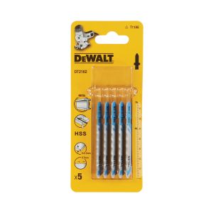 Пилка для лобзика DEWALT DT2162, по металлу HSS 76 x 50 x 0.7 x 2 мм, T118G, 5 шт.