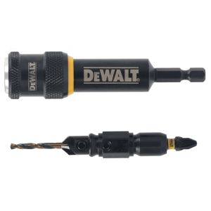 Быстросменный узел DEWALT Flip&Drive DT70789: бита PZ2, 25 мм + пилотное сверло с зенкером, 3.56 мм