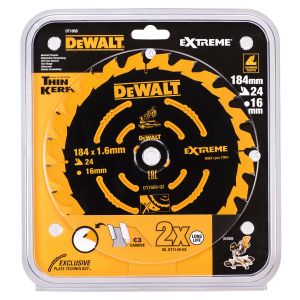 Диск пильный по дереву DEWALT EXTREME 184х16х1.6 мм (DT1669-QZ)
