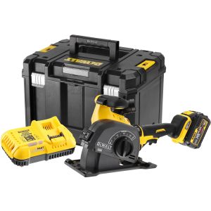 Аккумуляторный штроборез DEWALT DCG200X1T, 54 В, 125 мм, 9000 об/мин, с АКБ 3 Ач и ЗУ, в кейсе TSTAK (DCG200X1NT-XJ)
