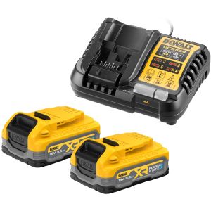 Набор DEWALT DCB1104S2: 2 АКБ POWERSTACK DCBP318, Li-Ion, 18 В, 3.5 Ач и зарядное устройство DCB1104, 12/18 В, 4 A