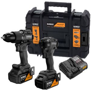 Аккумуляторный набор DEWALT McLaren Limited Edition DCK2222MM2T: дрель-шуруповерт + шуруповерт, с 2 АКБ 4 Ач и ЗУ, в кейсе TSTAK