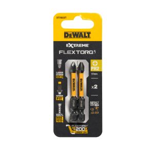 Бита DEWALT PH2, 57 мм, HEX, 2 шт. (DT70532T-QZ)