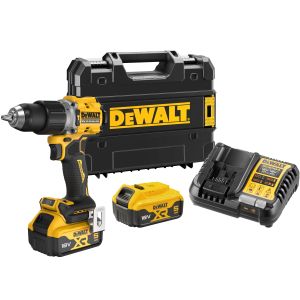 Ударная дрель-шуруповерт DEWALT DCD805P2T, 18 В, 2000 об/мин, 34000 уд/мин, с 2 АКБ 5 Ач и ЗУ, в кейсе TSTAK (DCD805P2T-QW)