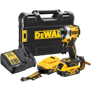 Аккумуляторный шуруповерт DEWALT DCF850P2LRT, 18 В, 206 Нм, 3800 уд/мин, с 2 АКБ 5 Ач и ЗУ, в кейсе TSTAK (DCF850P2LRT-QW)