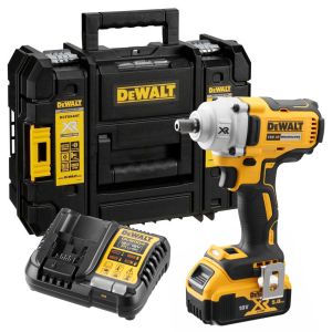 Аккумуляторный гайковерт DEWALT DCF894P1T, 18 В, 447 Нм, 3100 уд/мин, с АКБ 5 Ач и ЗУ, в кейсе TSTAK (DCF894P1NT-XJ)
