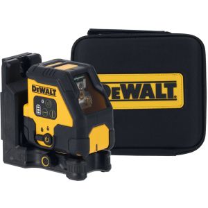 Аккумуляторный лазерный нивелир DEWALT DCLE14201RB, красный луч, 30 м, со встроенной АКБ, в чехле (DCLE14201RB-XJ)