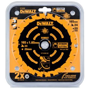 Диск пильный по дереву DEWALT EXTREME 165х20х1.65 мм (DT10300-QZ)