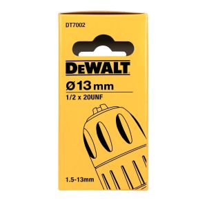 Патрон 1.5-13мм,½“х20 UNF,пластик DEWALT DT7002