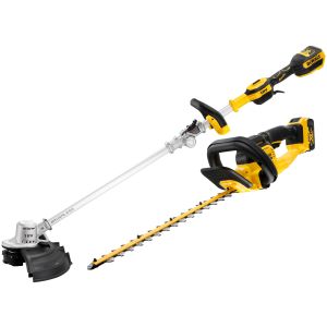 Аккумуляторный набор садовой техники DEWALT, 18 В: кусторез DCMHT563 + триммер DCMST561, с АКБ 5 Ач и ЗУ