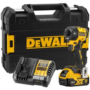 Аккумуляторный масляный шуруповерт DEWALT DCF870P1T, 18 В, 56 Нм, 4200 уд/мин, с АКБ 5 Ач и ЗУ, в кейсе TSTAK (DCF870P1NT-XJ)