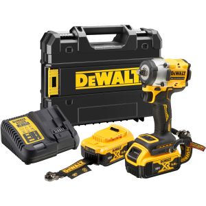 Аккумуляторный гайковерт DEWALT DCF921P2LRT, 18 В, 610 Нм, 3550 уд/мин, с 2 АКБ 5 Ач и ЗУ, в кейсе TSTAK (DCF921P2LRT-QW)