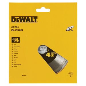 Диск алмазный DEWALT сплошной по керамике 125х22.2мм (DT3736-XJ)