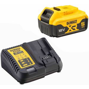 Набор DEWALT DCB115P1: АКБ DCB184, Li-Ion, 18 В, 5 Ач и зарядное устройство DCB115, 12/14.4/18 В, 4 A (DCB115P1-QW)