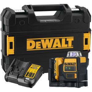 Аккумуляторный лазерный нивелир DEWALT DCE0811D1G, 12 В, зеленый луч, 35 м, с АКБ 2 Ач и ЗУ, в кейсе TSTAK (DCE0811D1G-QW)