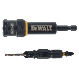 Быстросменный узел DEWALT Flip&Drive DT70788: бита PZ2, 25 мм + пилотное сверло с зенкером, 3.17 мм