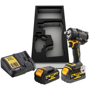 Аккумуляторный гайковерт DEWALT DCF921P2G, 18 В, 610 Нм, 3550 уд/мин, с 2 АКБ 5 Ач и ЗУ, в чехле (DCF921P2G-QW)