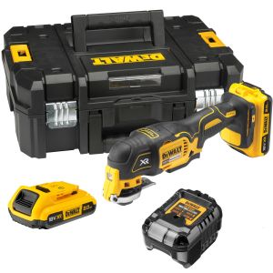 Аккумуляторный реноватор DEWALT DCS355D2, 18 В, 20000 кол/мин, с 2 АКБ 2 Ач и ЗУ, в кейсе TSTAK (DCS355D2-QW)