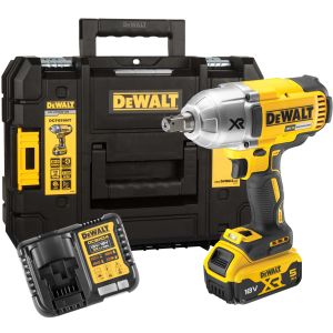 Аккумуляторный гайковерт DEWALT DCF899P1T, 18 В, 950 Нм, 2400 уд/мин, с АКБ 5 Ач и ЗУ, в кейсе TSTAK (DCF899P1NT-XJ)