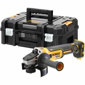 Аккумуляторная угловая шлифмашина DEWALT DCG405NT, 18 В, 125 мм, 9000 об/мин, без АКБ и ЗУ, в кейсе TSTAK (DCG405NT-XJ)
