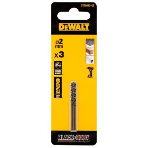 Набор сверл по металлу DEWALT DT20512, 2 мм, 3 шт. (DT20512-QZ)