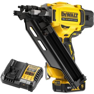 Аккумуляторный гвоздезабивной пистолет DEWALT DCN950P1, 18 В, с АКБ 5 Ач и ЗУ (DCN950P1N-XJ)