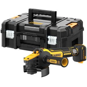 Аккумуляторная угловая шлифмашина DEWALT DCG409VSNT, 18/54 В, 125 мм, 9000 об/мин, без АКБ и ЗУ, в кейсе TSTAK (DCG409VSNT-XJ)