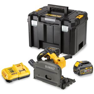 Аккумуляторная дисковая пила DEWALT DCS520T2, 54 В, 165 мм, 4200 об/мин, с 2 АКБ 2 Ач и ЗУ, в кейсе TSTAK (DCS520T2-QW)
